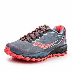 Saucony Women's Athletic Shoes in Gray and Coral